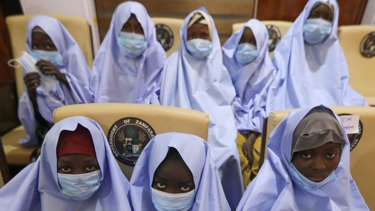 Certaines des filles kidnappées
