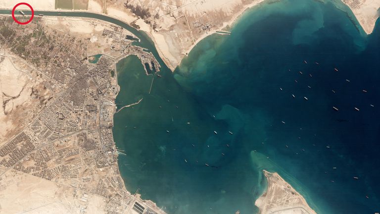 Une image satellite montre le 