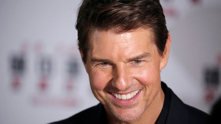 L'acteur Tom Cruise assiste à une conférence de presse pour promouvoir son prochain film 