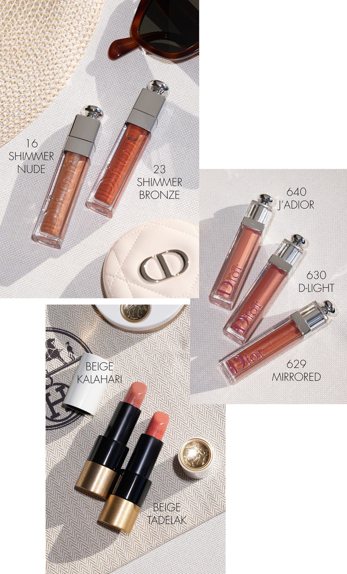 Lèvres printemps-été Dior et Hermès