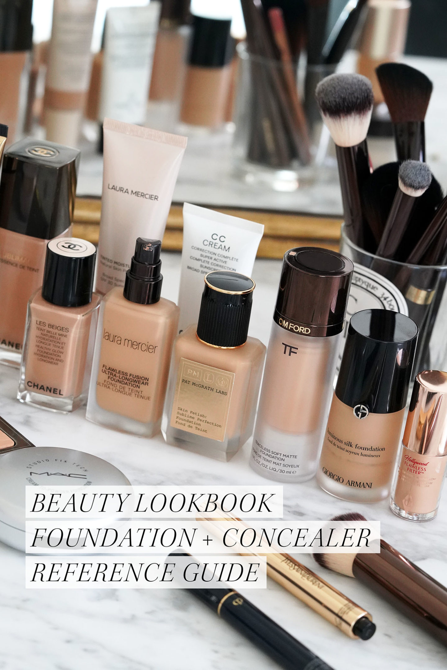 Guide du correcteur de fond de teint pour MAC NC35 Chanel B40 