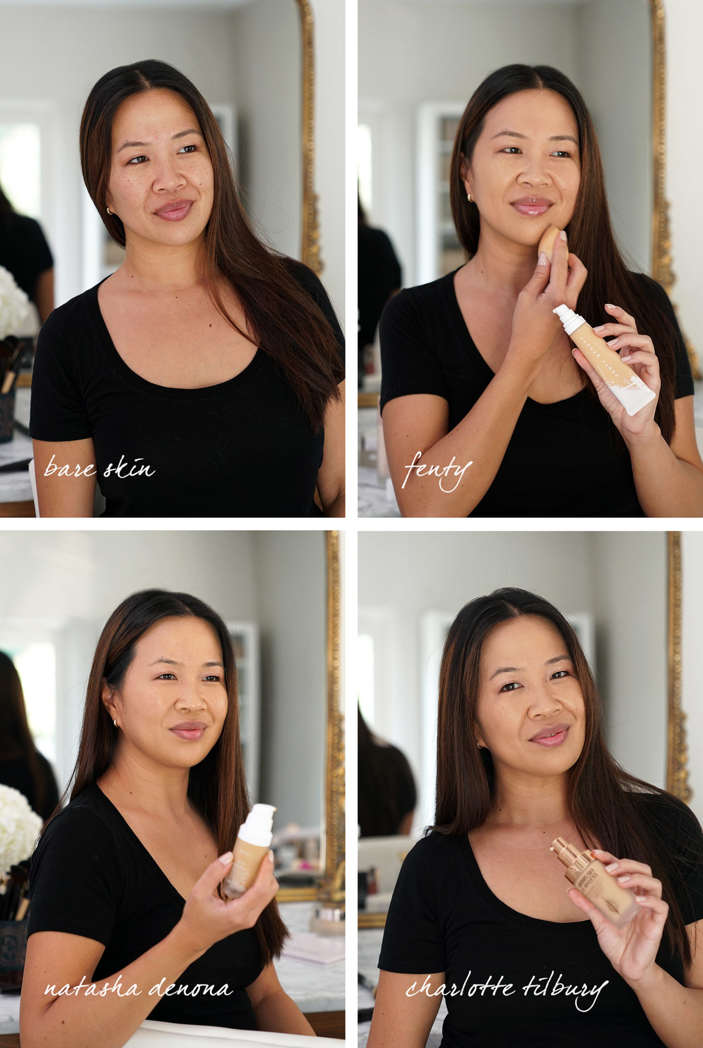 Test de la Fondation Fenty, Natasha Denona et Charlotte Tilbury