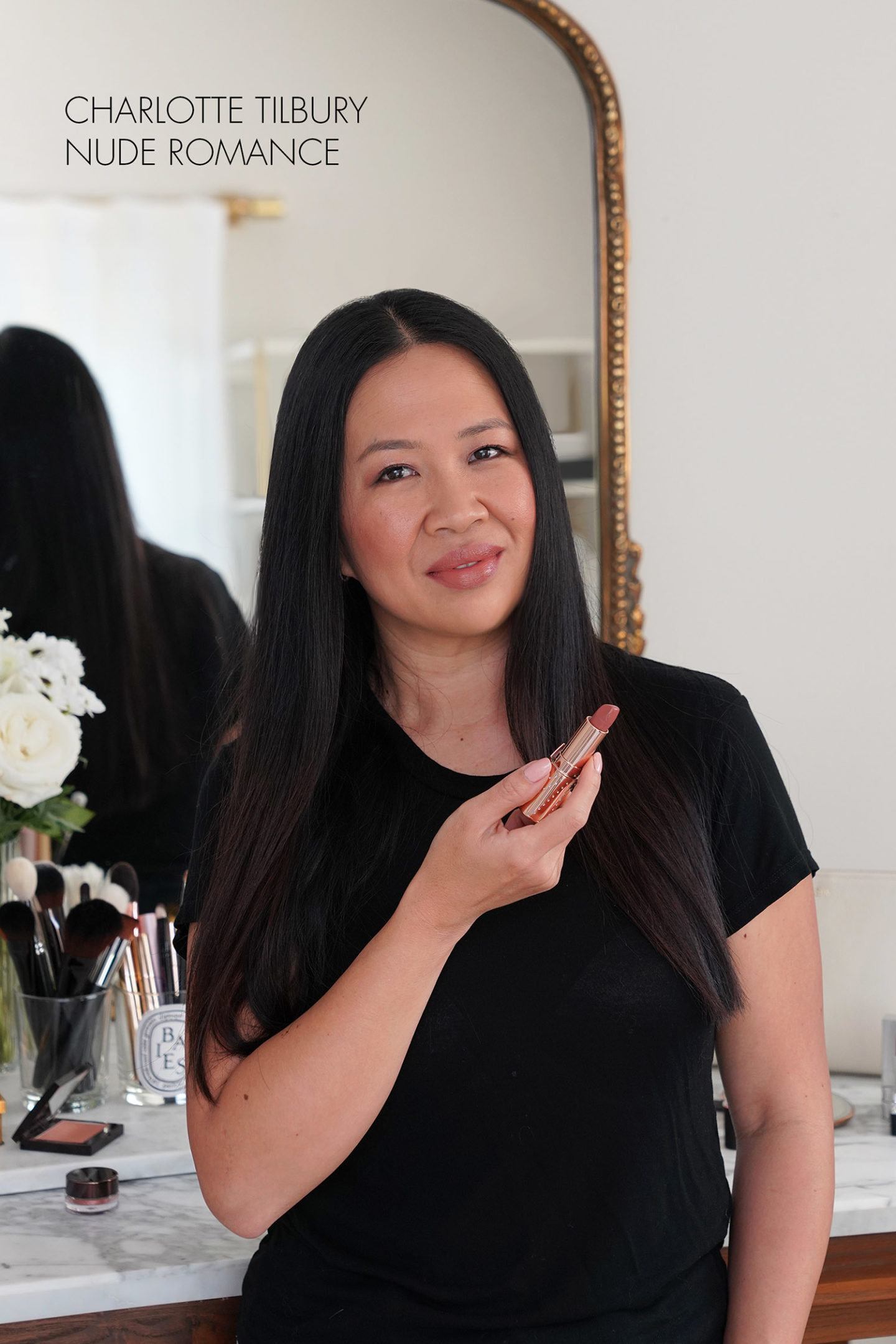 Rouge à lèvres Charlotte Tilbury au look Nude Romance