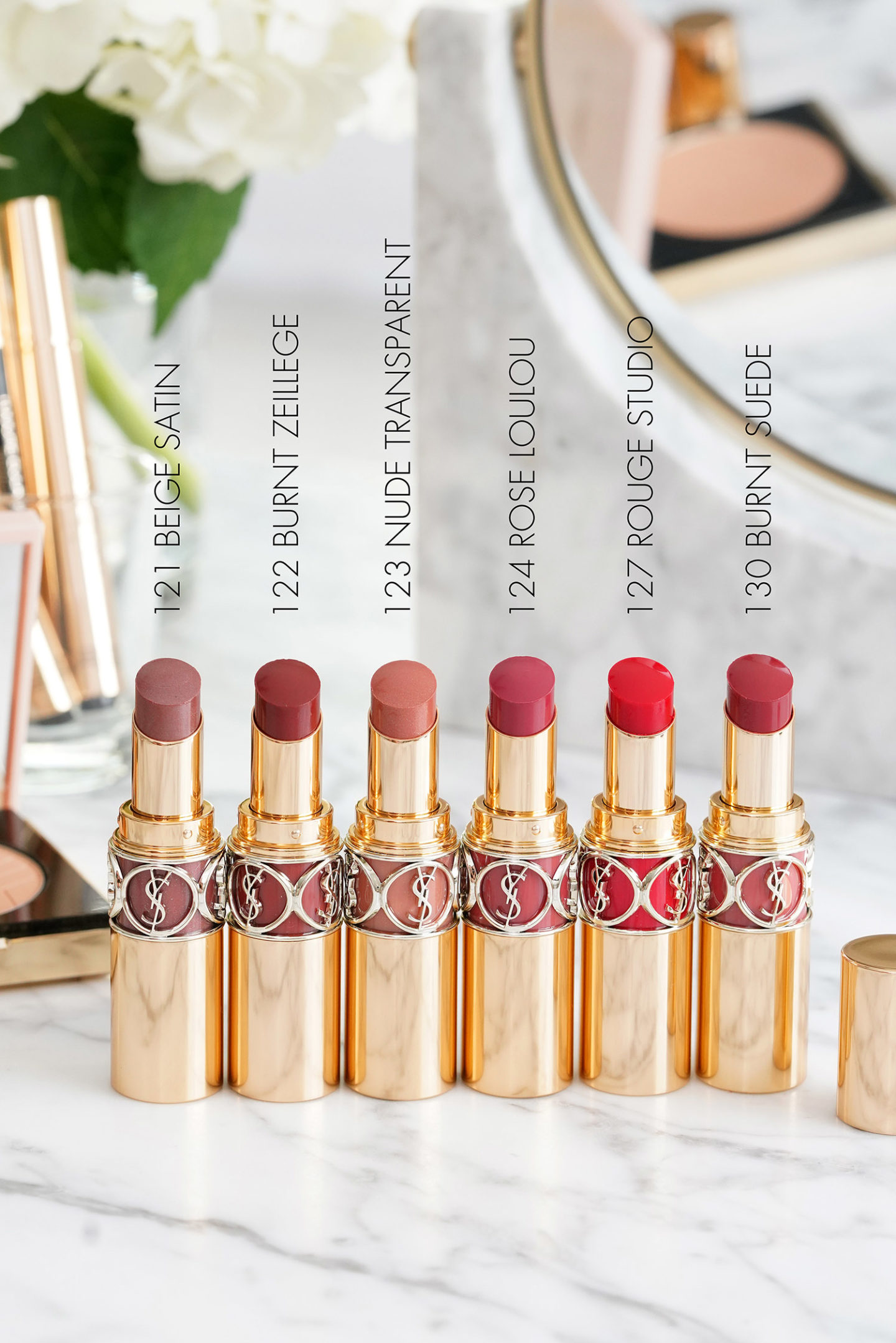 Nouveaux rouges à lèvres YSL Rouge Volupte Shine