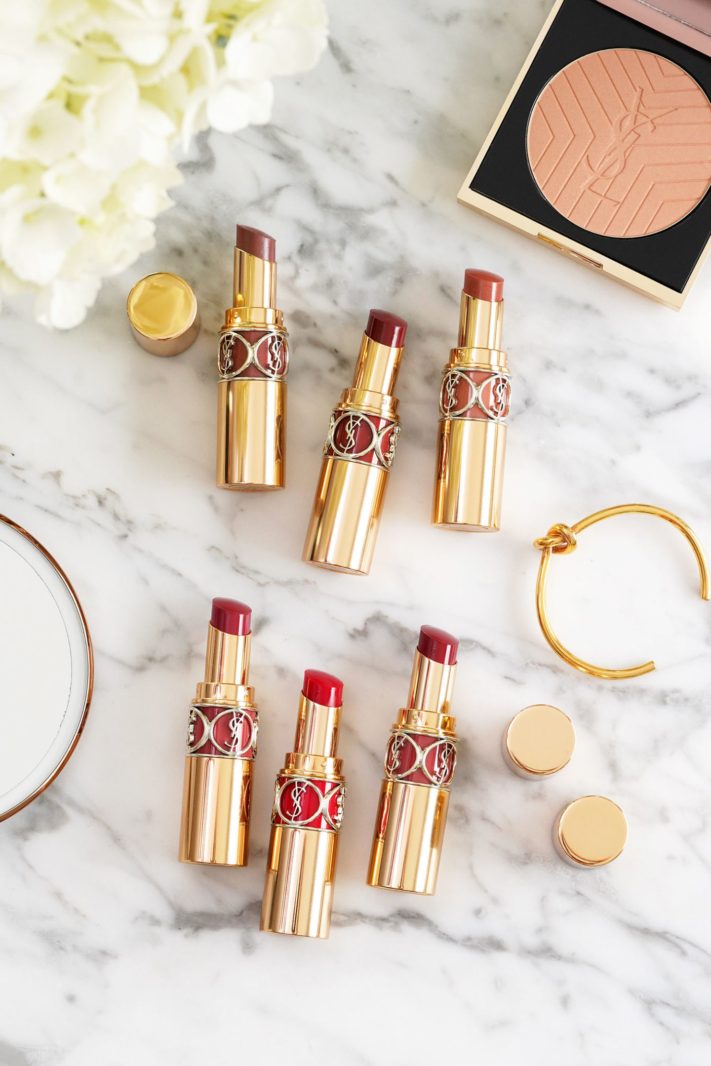 Nouveaux rouges à lèvres YSL Rouge Volupte Shine