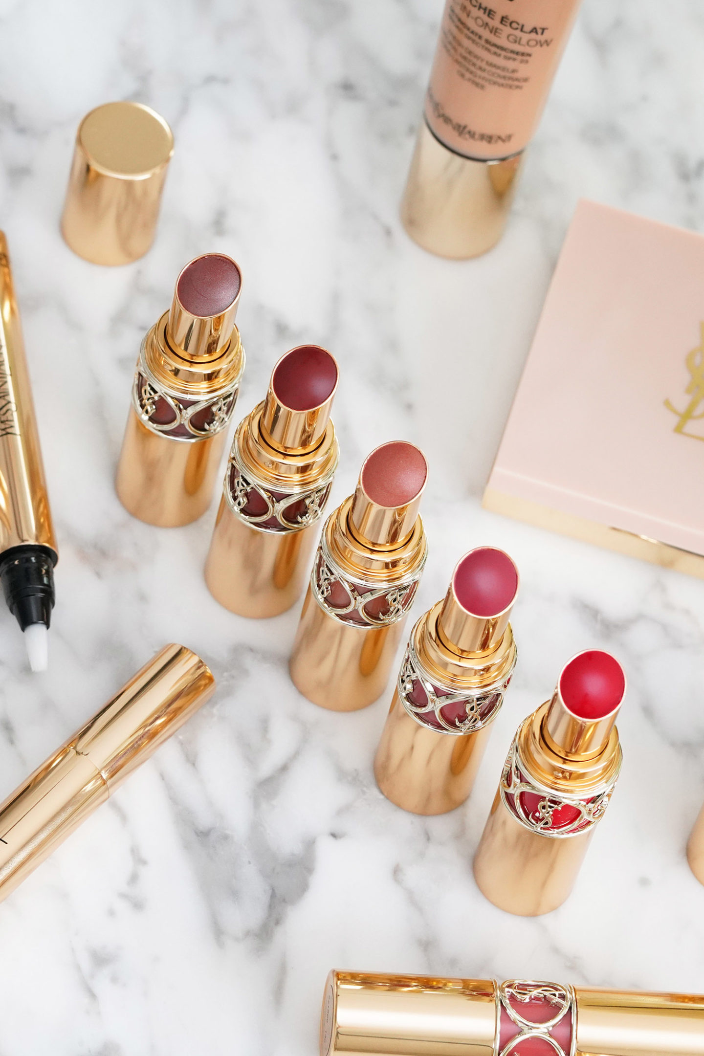 Nouveaux rouges à lèvres YSL Rouge Volupte Shine