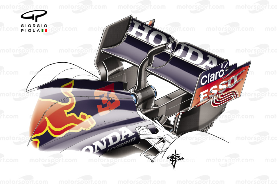 Aileron arrière Red Bull Racing RB16B