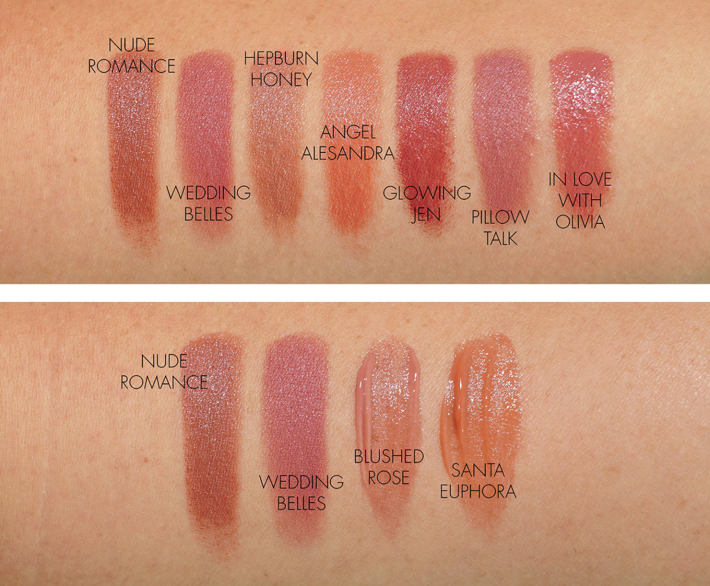 Échantillons de rouge à lèvres Charlotte Tilbury