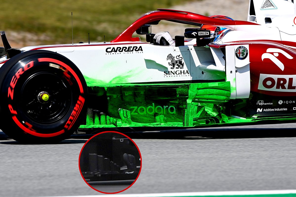 Détail de l'Alfa Romeo C41 Bargeboard