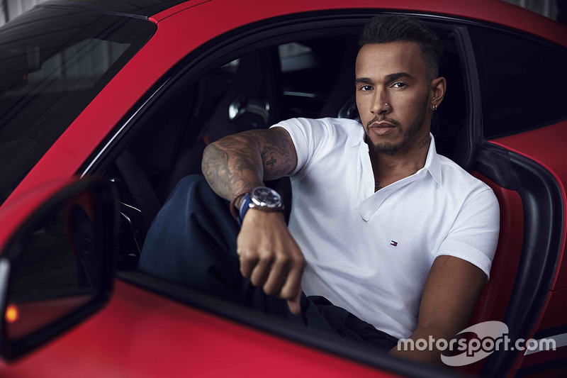 Lewis Hamilton, séance photo de mode Tommy Hilfiger