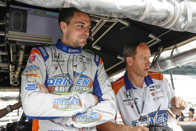 Stefan Wilson avec Doug Zister à Indy en 2018.