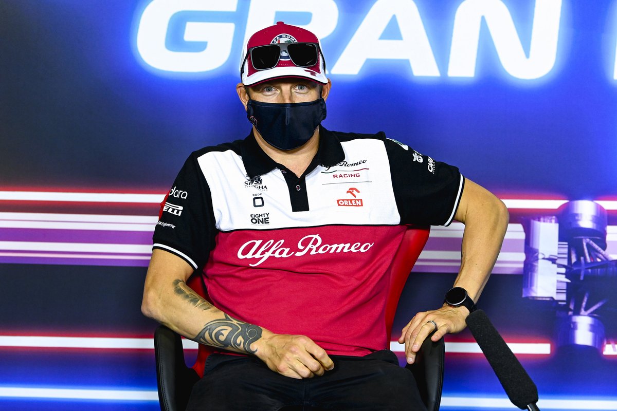 Kimi Raikkonen, Alfa Romeo Racing lors de la conférence de presse 