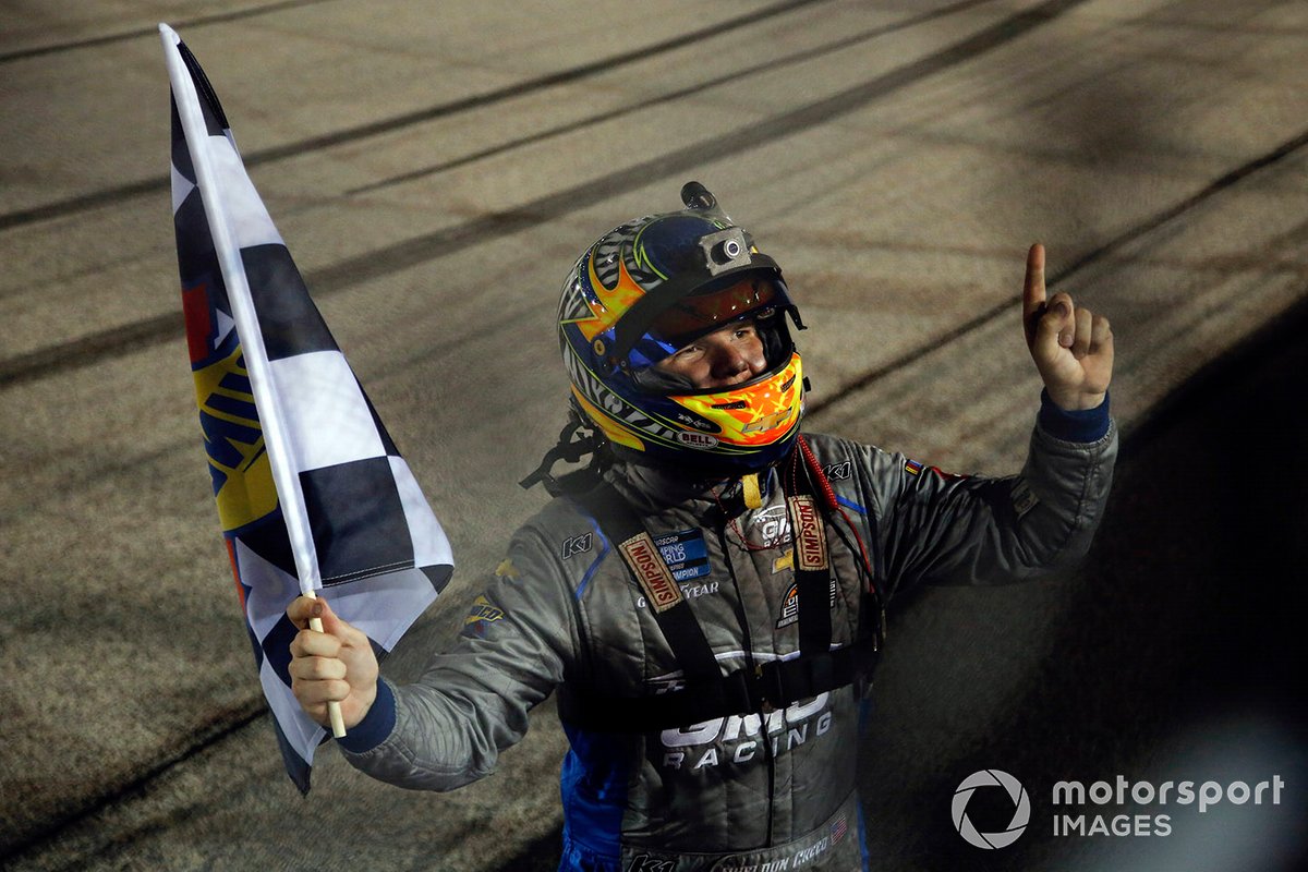 Vainqueur de la course Sheldon Creed, GMS Racing, Chevrolet Silverado