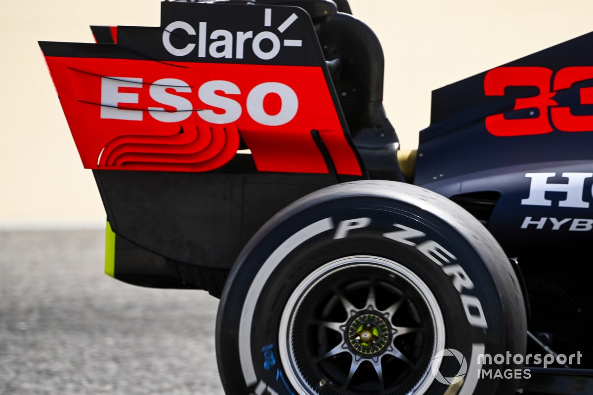 Plaque d'extrémité d'aileron arrière Red Bull Racing RB16B