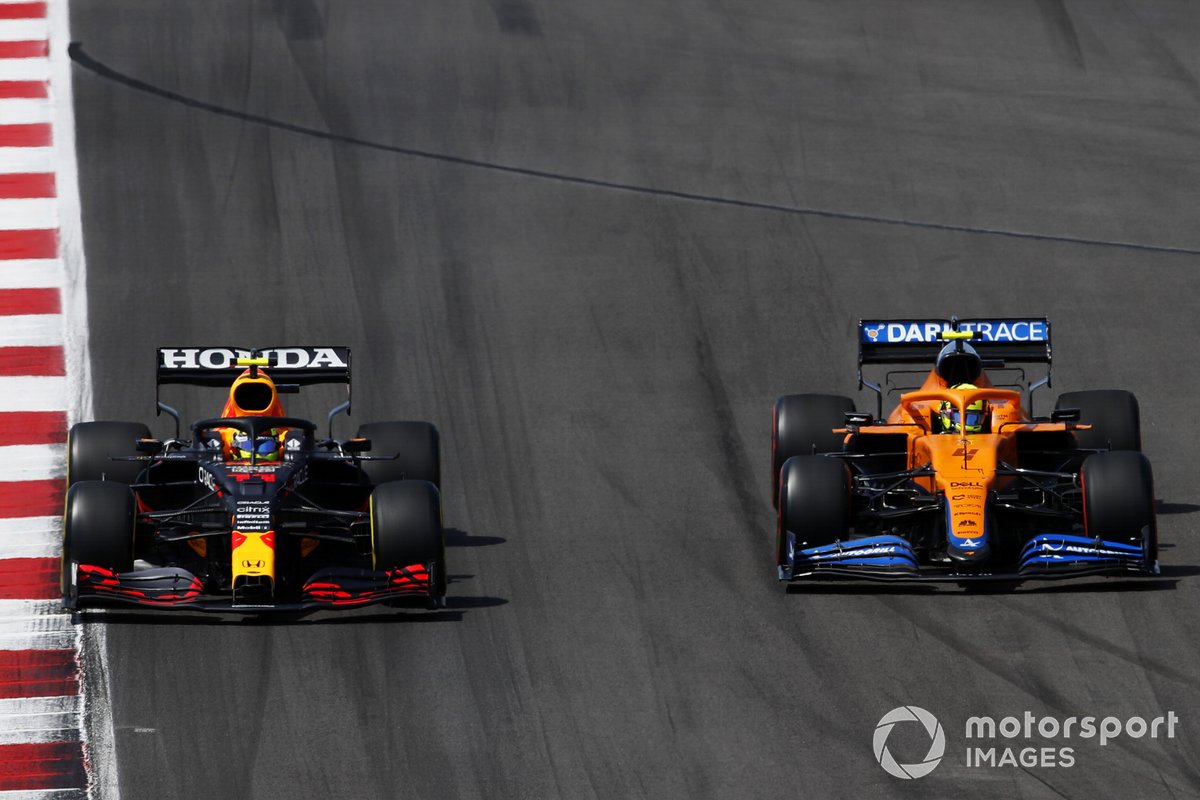 Sergio Perez, Red Bull Racing RB16B, batailles avec Lando Norris, McLaren MCL35M