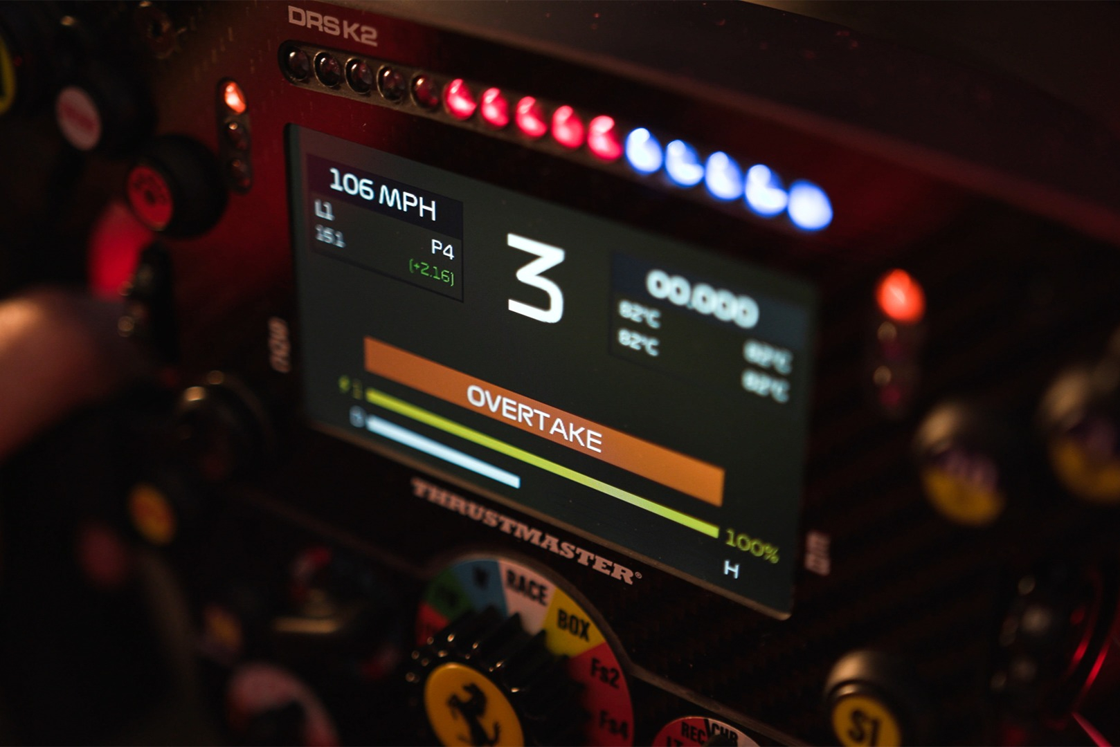 Écran LCD supplémentaire pour roue Thrustmaster Ferrari SF1000
