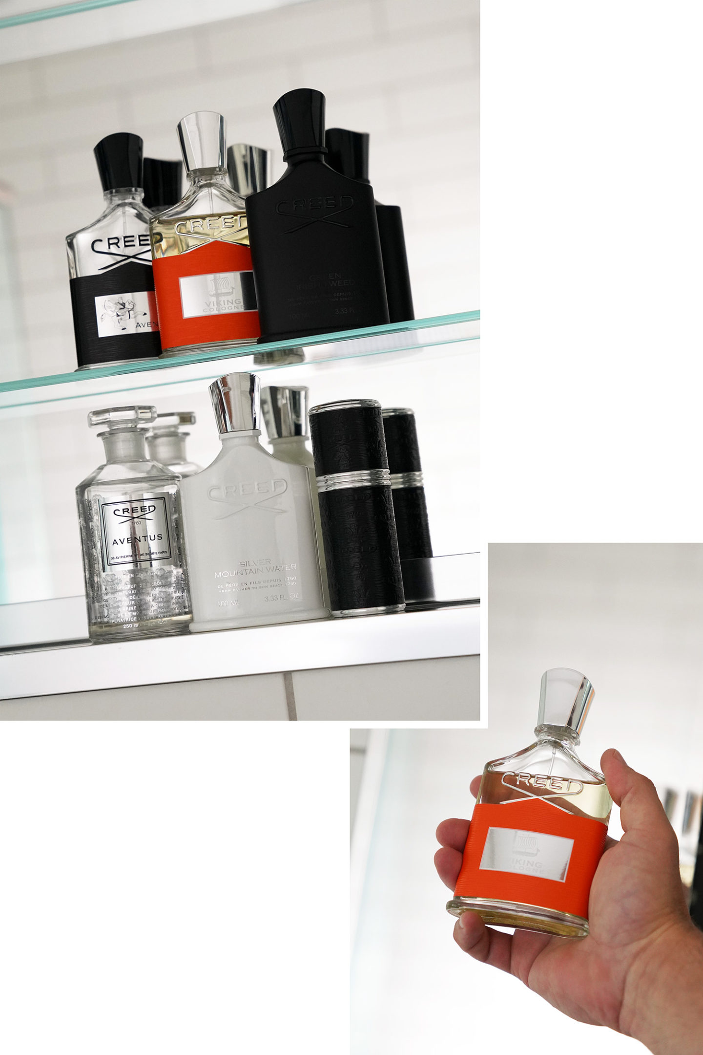 Meilleures Colognes Creed, Aventus, Silver Mountain Water, Viking Cologne