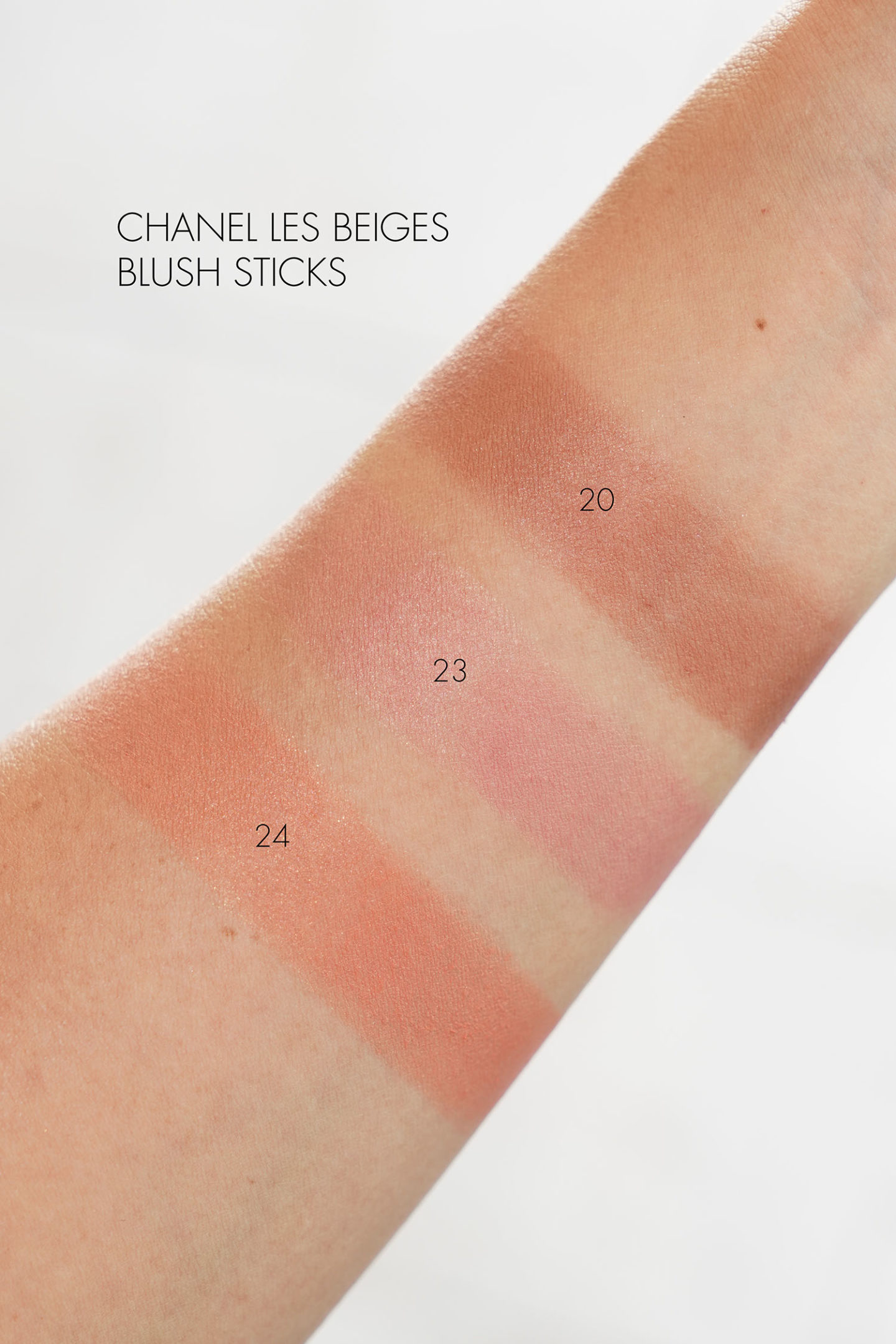 Chanel Les Beiges Healthy Glow Sheer Color Sticks n° 20, 23 et 24