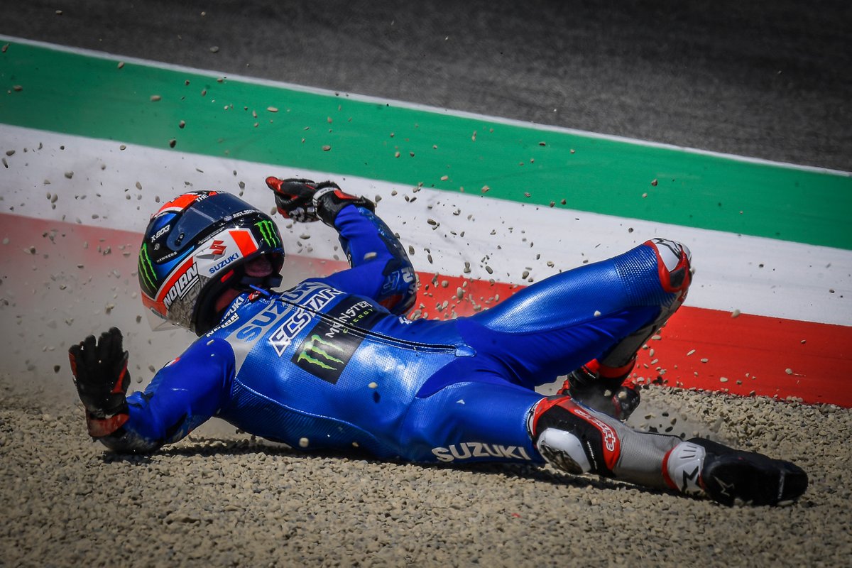 Accident de Alex Rins, Team Suzuki MotoGP