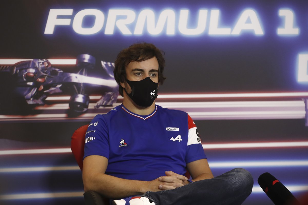 Fernando Alonso, Alpine F1, en conférence de presse