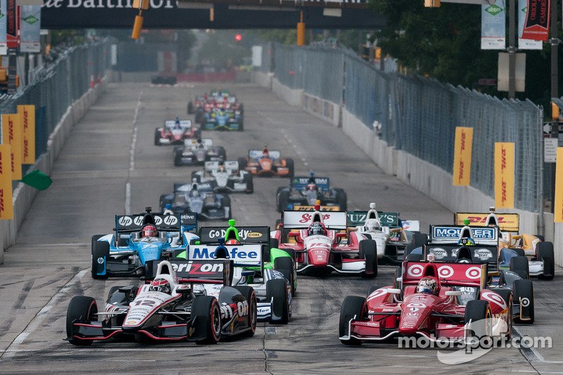 Départ de la course IndyCar à Baltimore en 2012. 