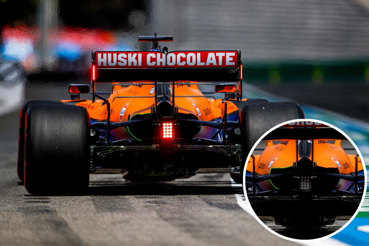 Sortie de refroidissement arrière McLaren MCL35M