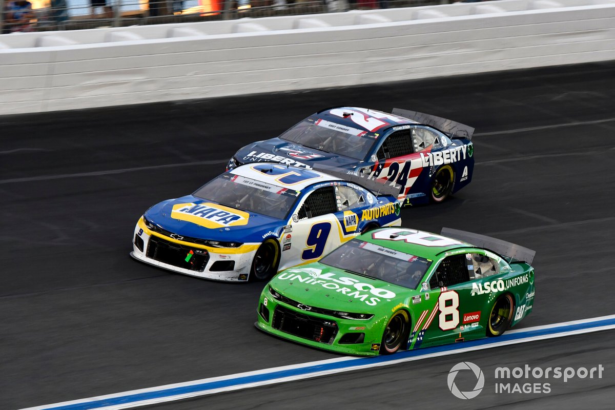 Tyler Reddick, Richard Childress Racing, Uniformes Chevrolet Camaro Alsco, Chase Elliott, Hendrick Motorsports, Pièces d'auto Chevrolet Camaro NAPA, William Byron, Hendrick Motorsports, Chevrolet Camaro Liberty University
