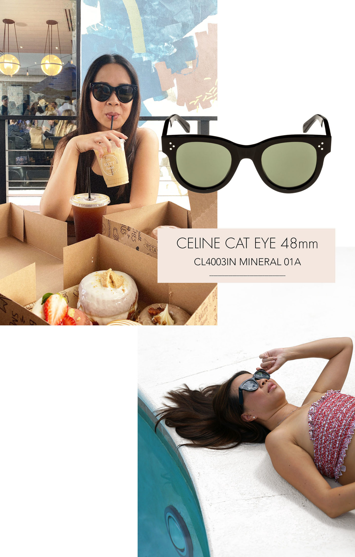 Lunettes De Soleil Celine Cat Eye 48mm Noir