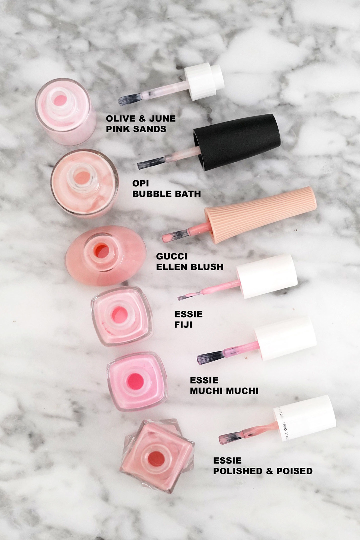 Pinceaux applicateurs de vernis à ongles