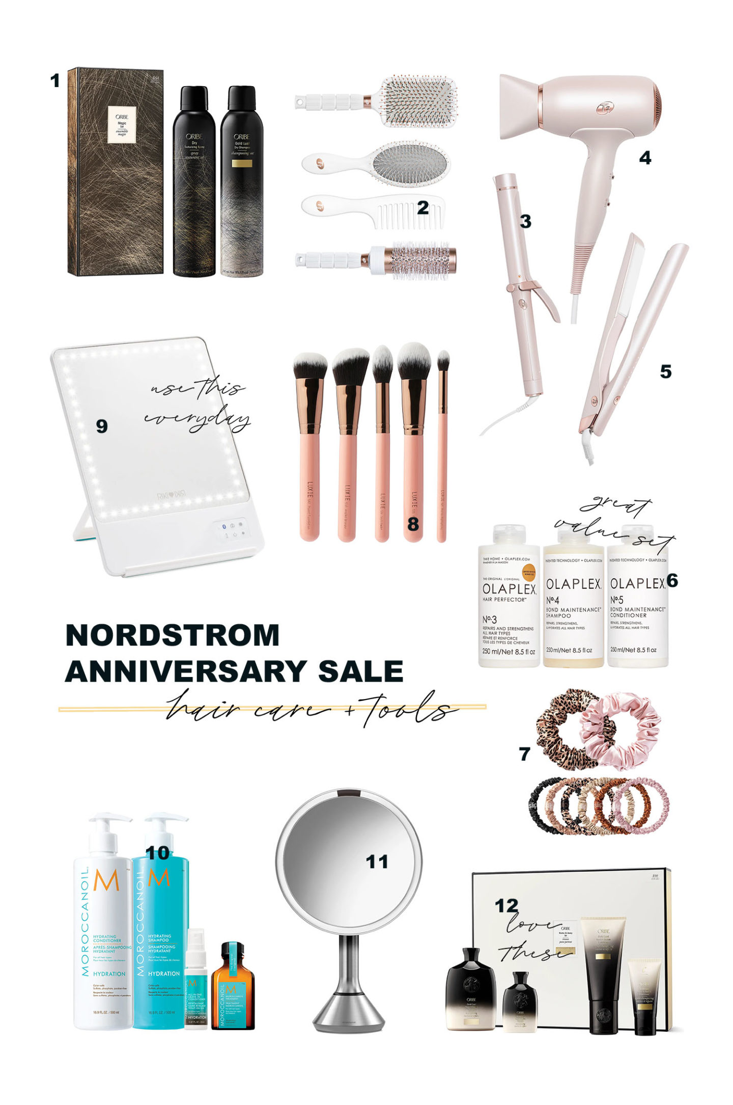 Vente d'anniversaire Nordstrom 2021 Exclusivités beauté Soins et outils capillaires