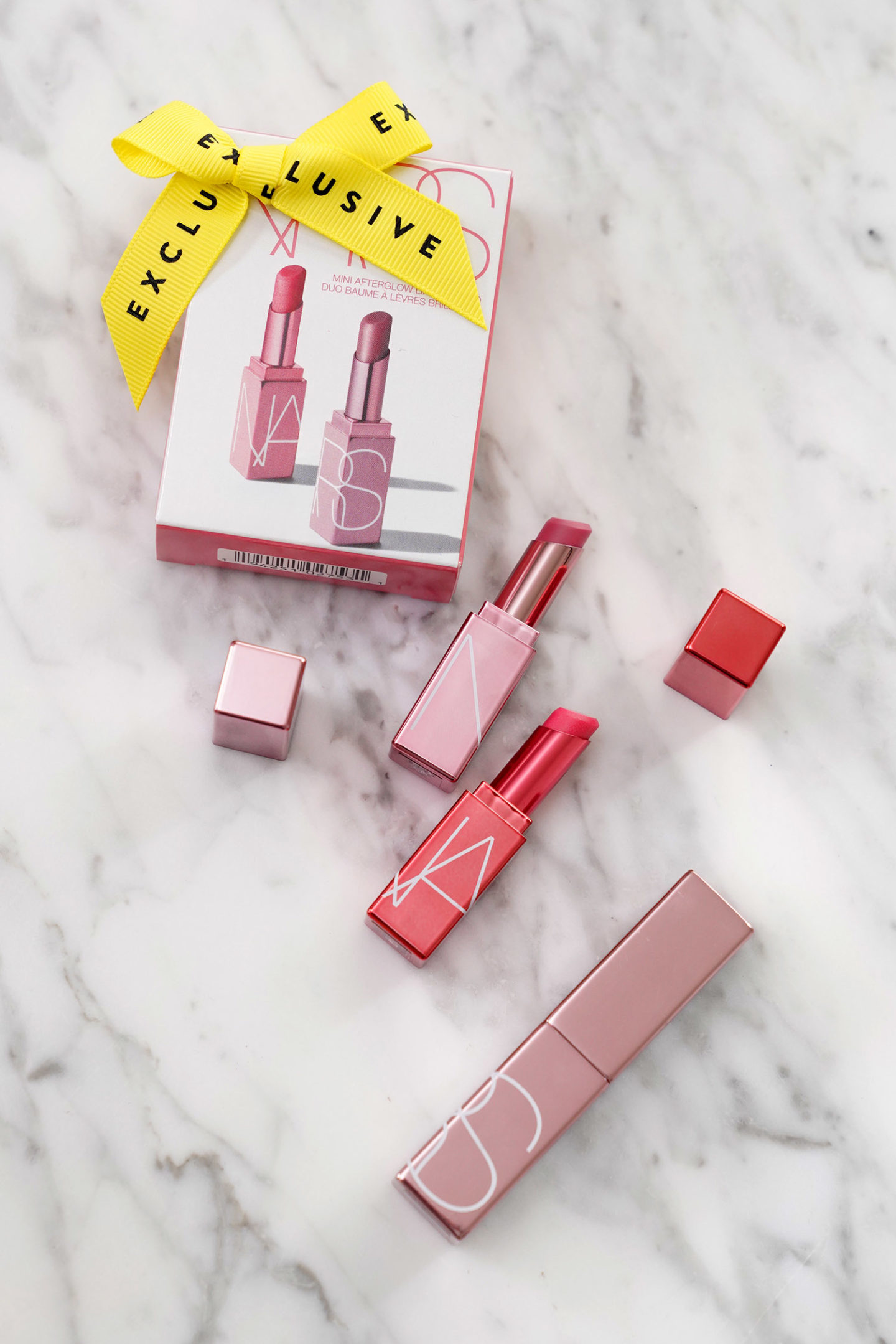 NARS Afterglow Mini Lip Balm Duo (22 $) dans Deep Throat et Fast Lane 
