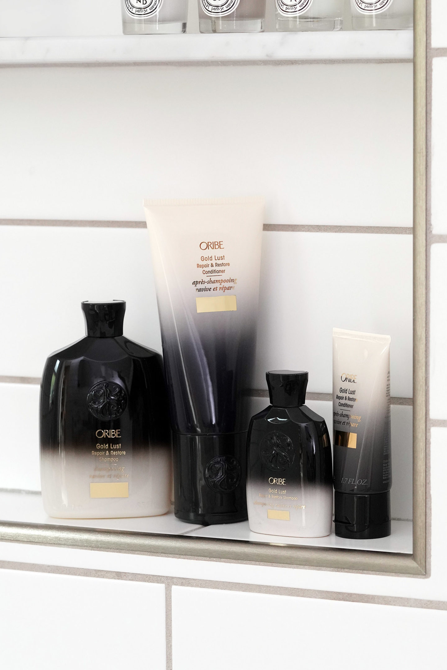 Oribe Home & Away Gold Lust Repair & Restore Shampooing & Revitalisant Ensemble