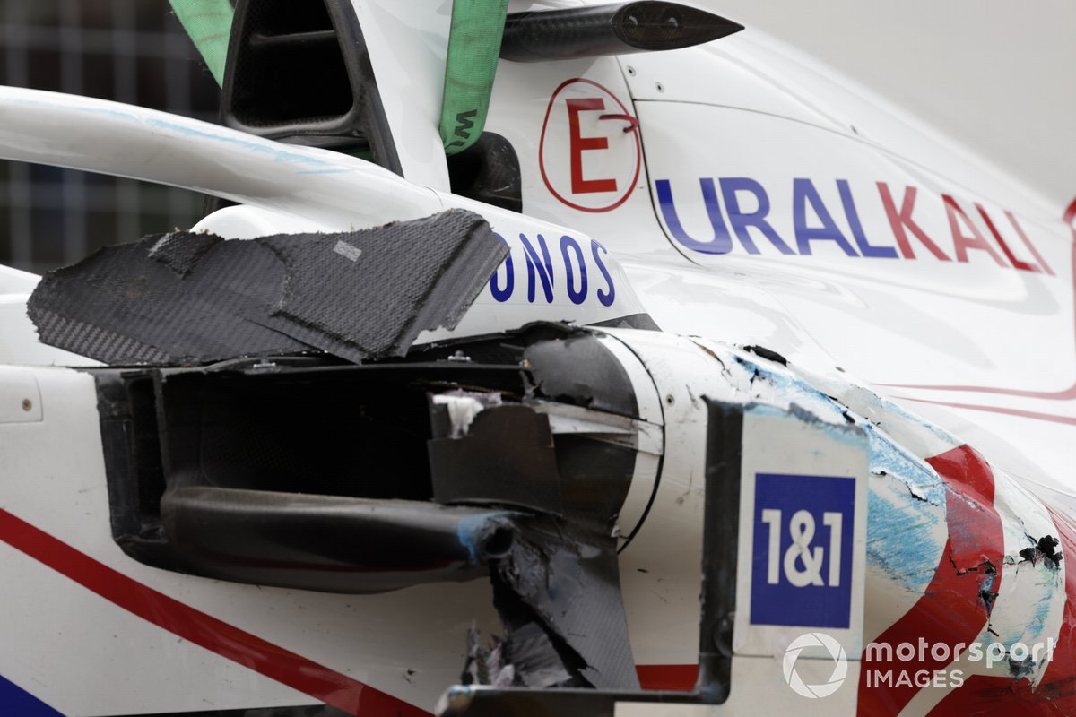 Dommages à la voiture de Mick Schumacher, Haas VF-21