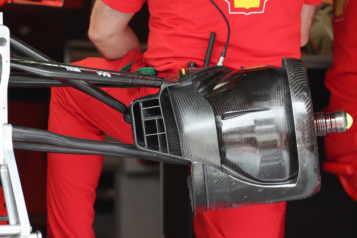 Détail du tambour de frein avant Ferrari SF21