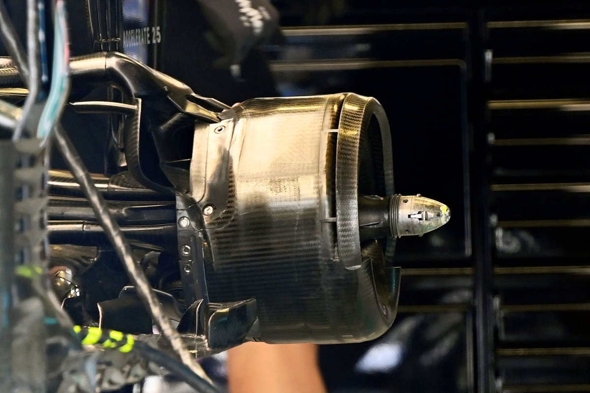 Détail du tambour de frein Mercedes W12