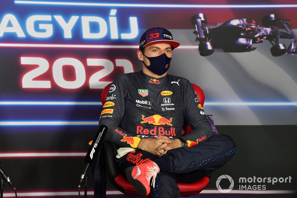 Max Verstappen, Red Bull Racing, lors de la conférence de presse