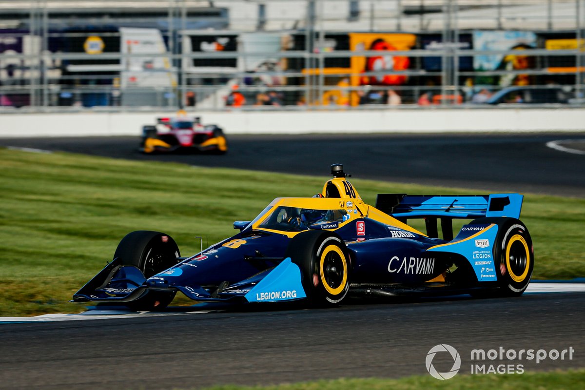 Johnson a été très encouragé par son rythme sur le parcours routier IMS ce mois-ci - et ses gains importants depuis la course de mai sur cette piste. 