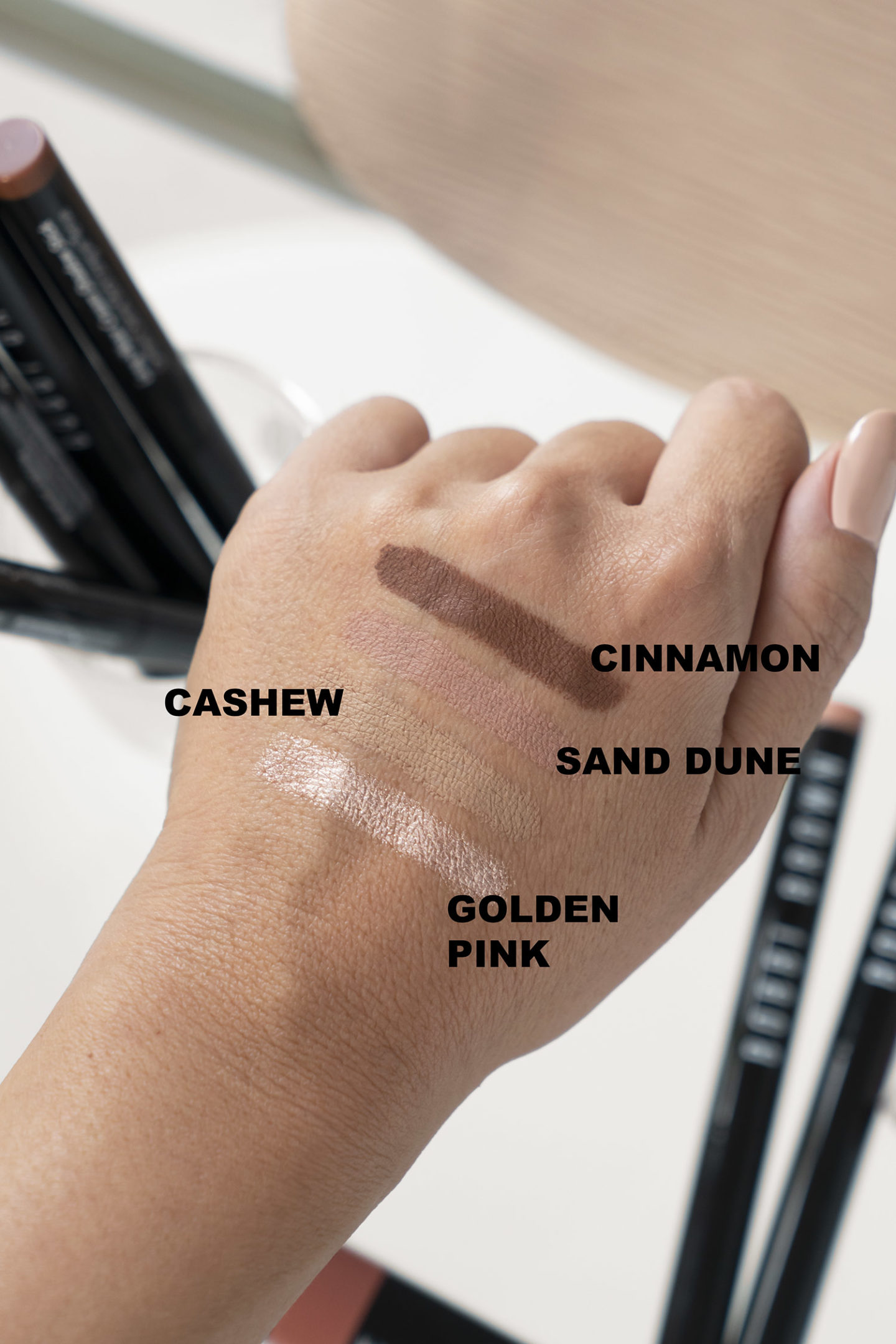 Échantillons de bâtons de fard à paupières crème longue tenue Bobbi Brown