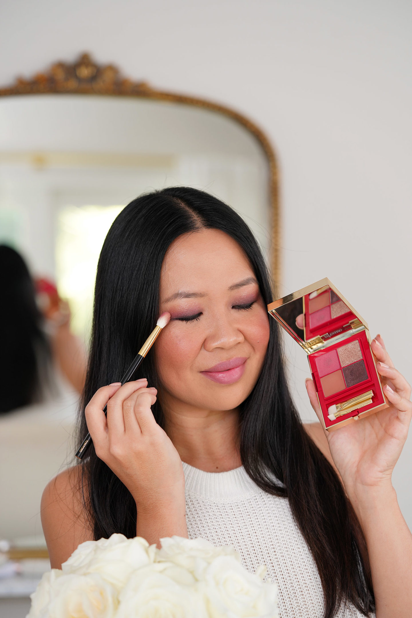 Examen de la palette de fards à paupières Valentino Color Flip