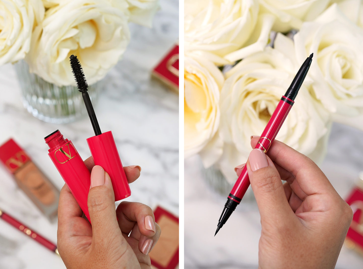 Valentino Magnificent Mascara et Twin Liner Gel & Eyeliner Liquide en Noir 