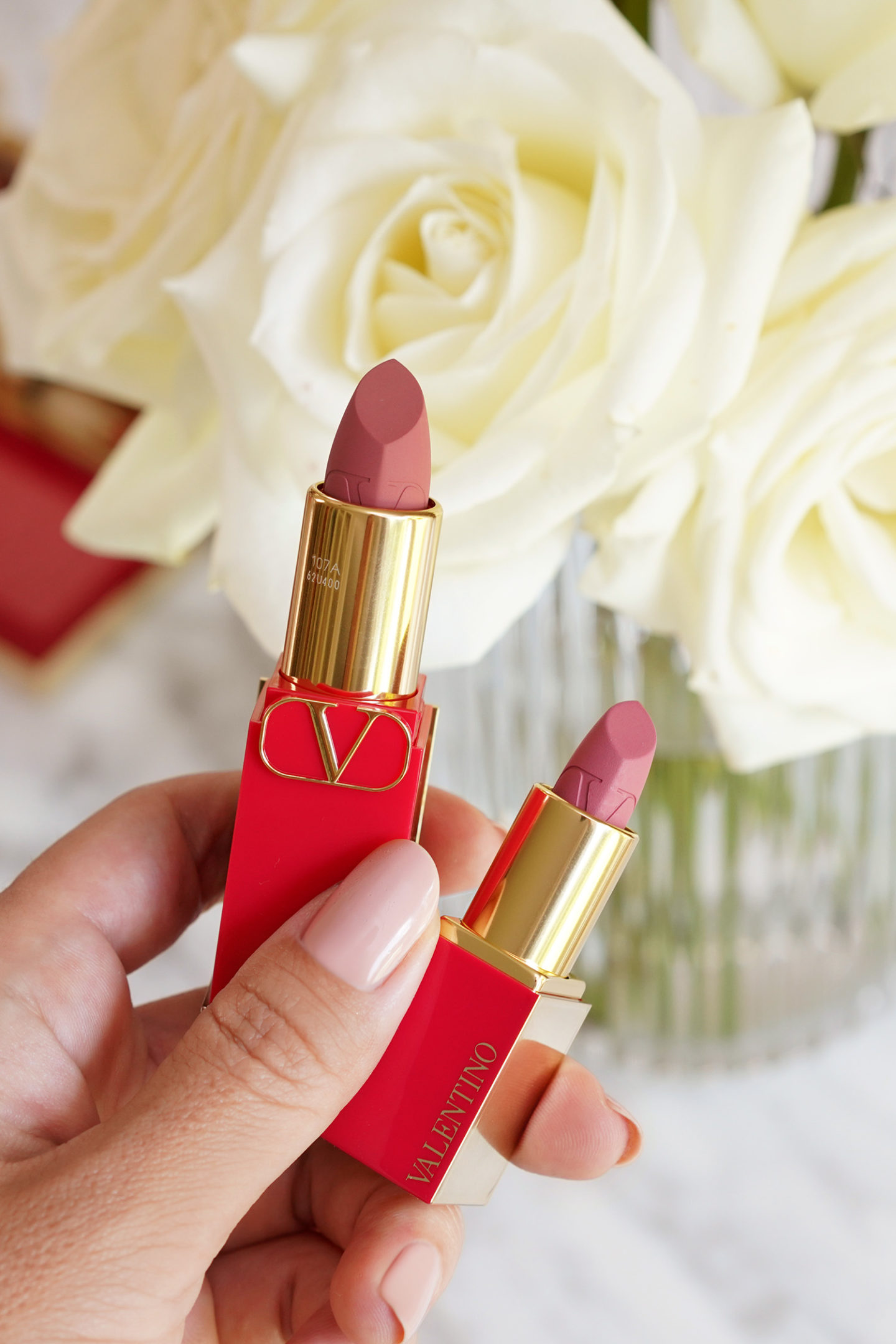 Valentino Rosso Rouge à lèvres Valentino 107A et 100R