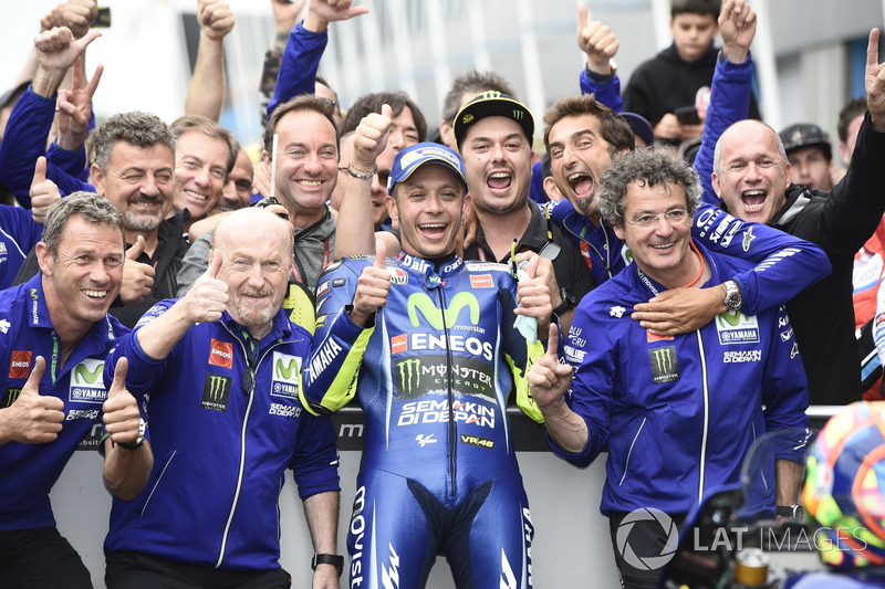 Vainqueur de la course Valentino Rossi, Yamaha Factory Racing