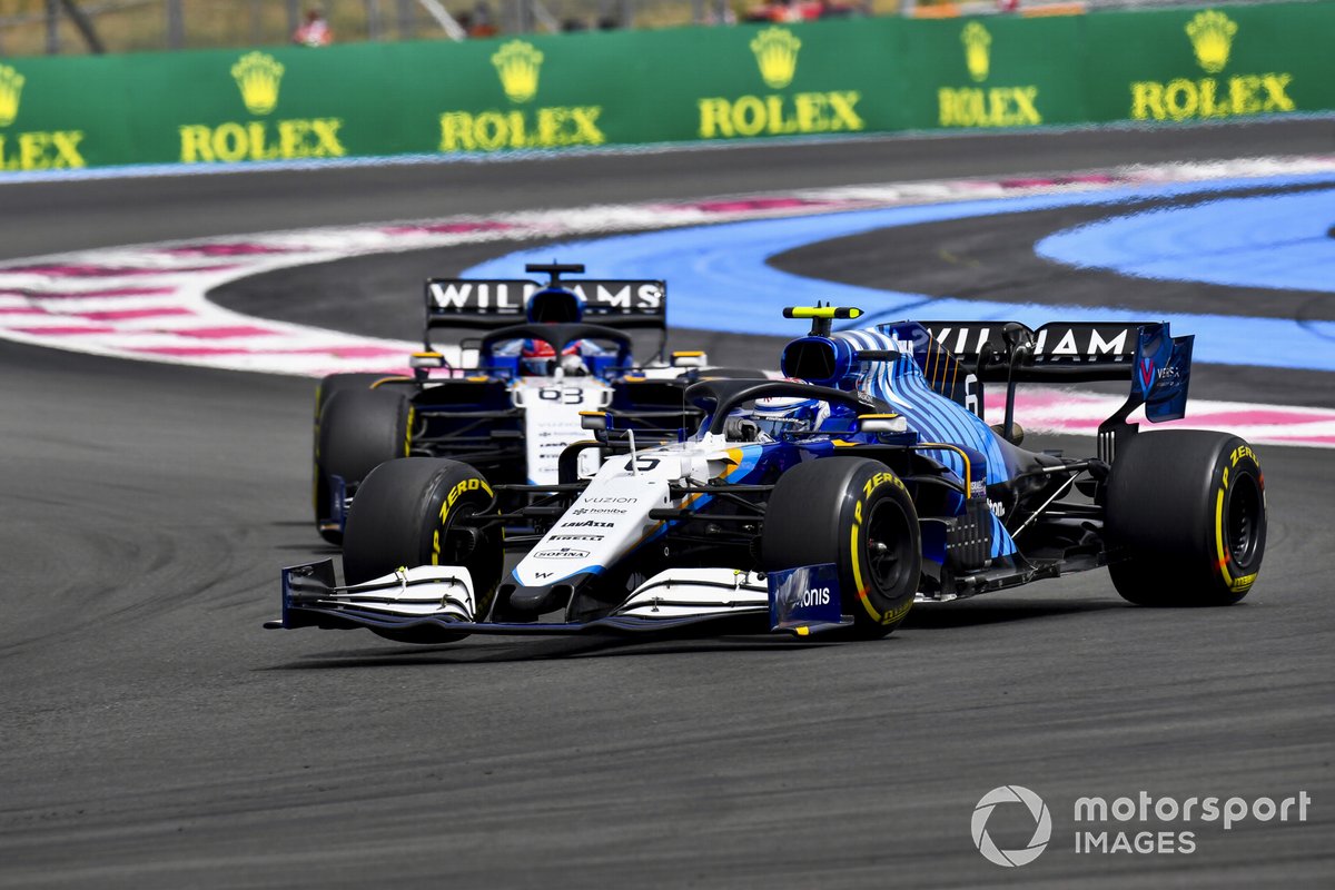Nicholas Latifi, Williams FW43B, George Russell, Williams FW43B