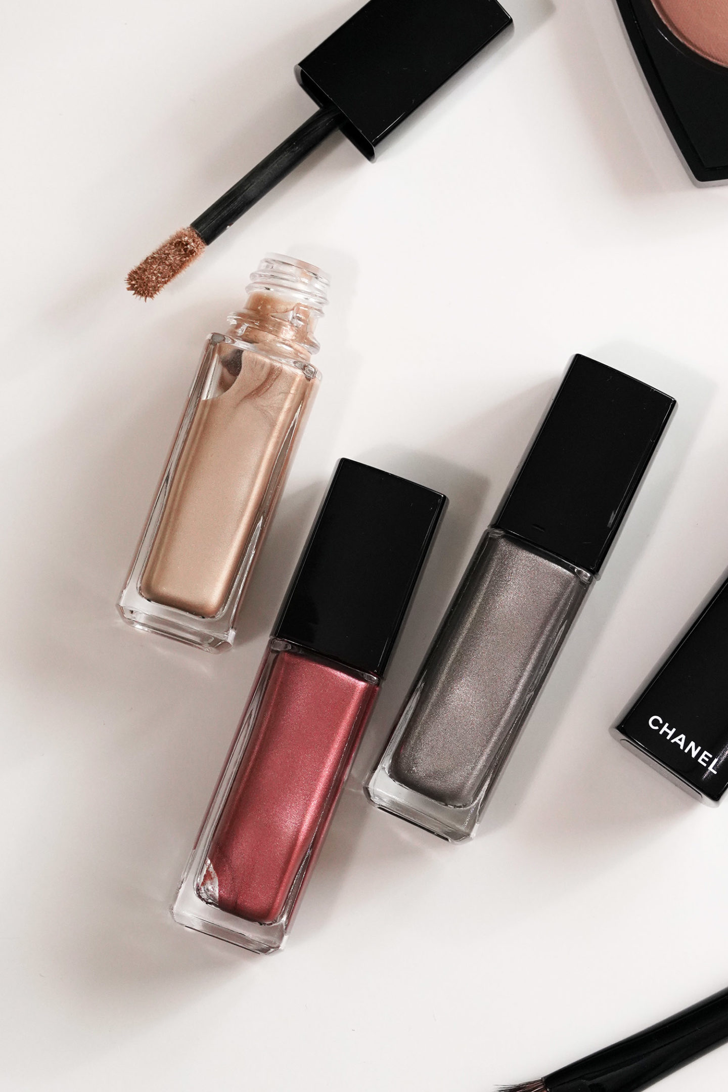 Chanel Ombre Premiere Laque 39 Lame Ivoire, 35 Lame Pourpre, 37 Lame Acier