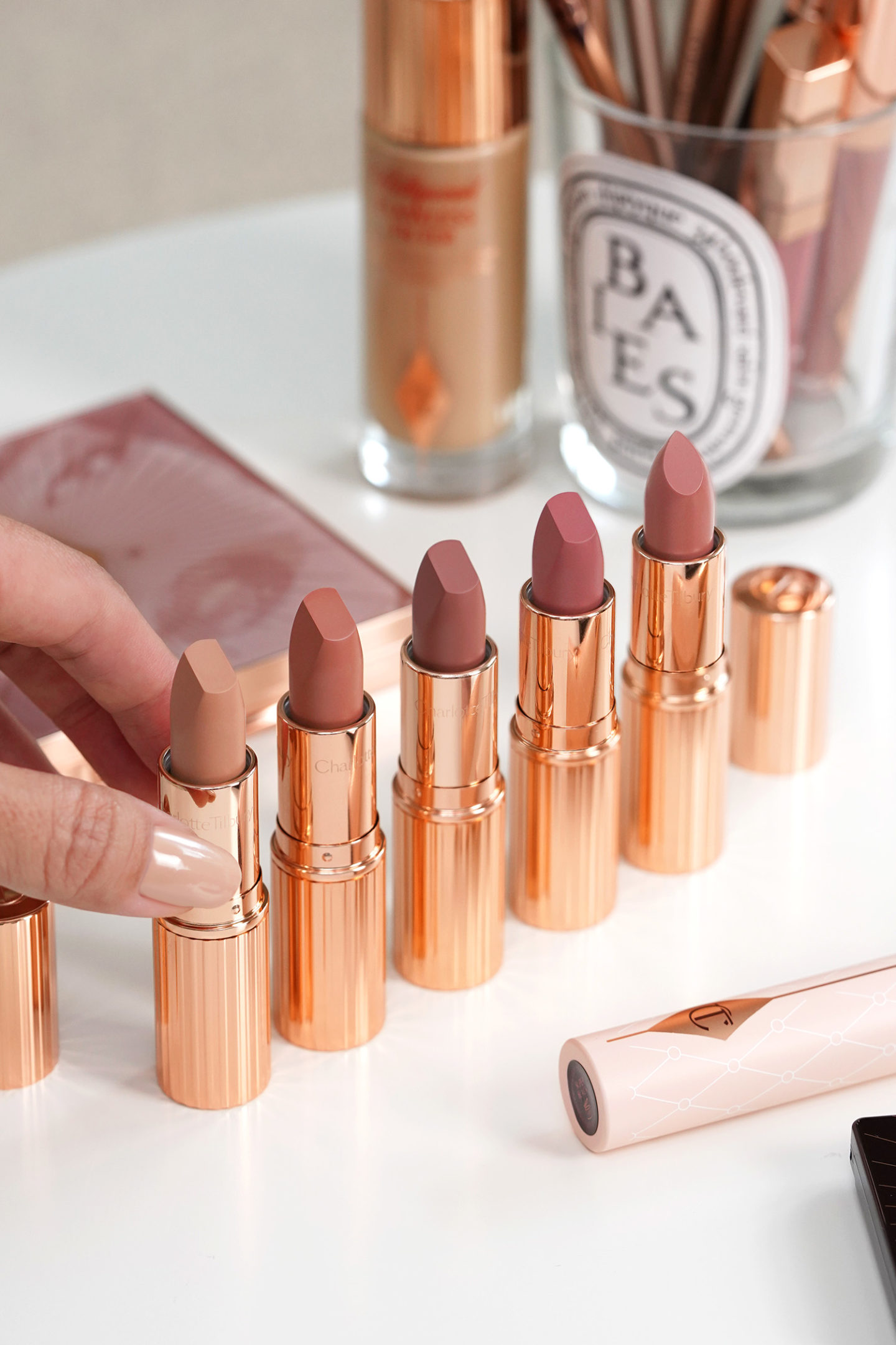 Charlotte Tilbury Super Nudes Lipsticks Cover Star, Catwalking, Super Fabulous, Top Model, Runway Royalty