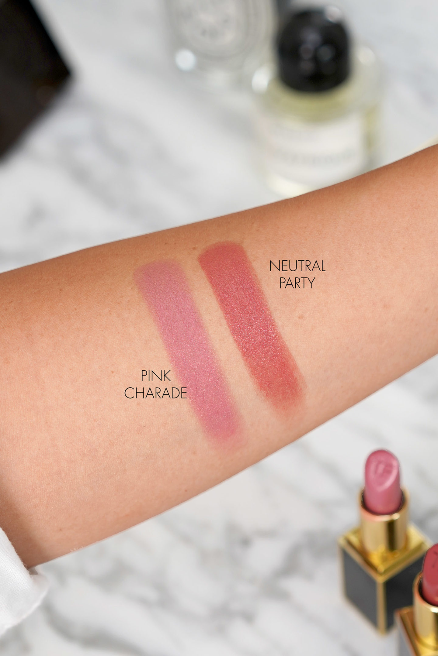 Nuanciers Tom Ford Lip Colour Pink Charade et Neutral Party