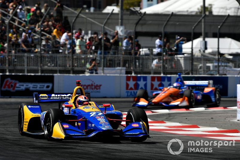 Alexander Rossi a marqué sa deuxième victoire consécutive au GP de Long Beach en 2019, la dernière fois qu'IndyCar a visité le site. 