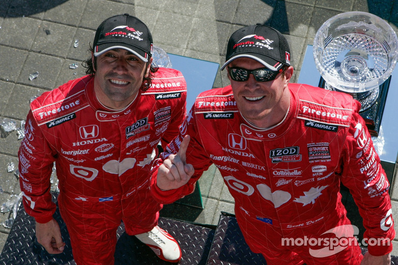 Dario Franchitti, Target Chip Ganassi Racing Honda et Scott Dixon, Target Chip Ganassi Racing Honda