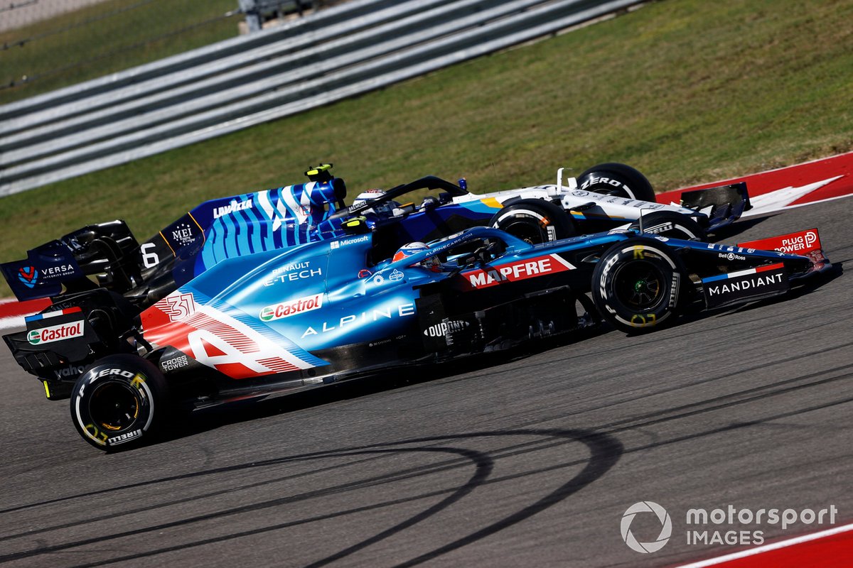 Nicholas Latifi, Williams FW43B, batailles avec Esteban Ocon, Alpine A521