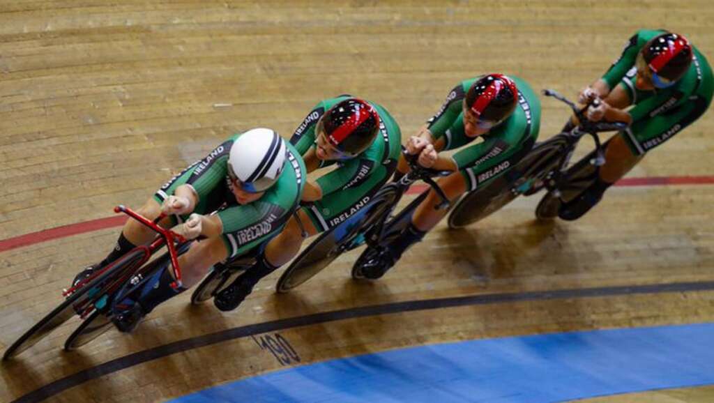 Le quatuor irlandais remporte la médaille de bronze en poursuite par équipes aux Championnats d’Europe sur piste